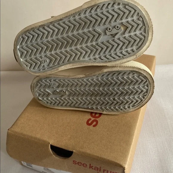 See Kai Run Gold and Pink Kids Sneakers - Picture 5 of 6